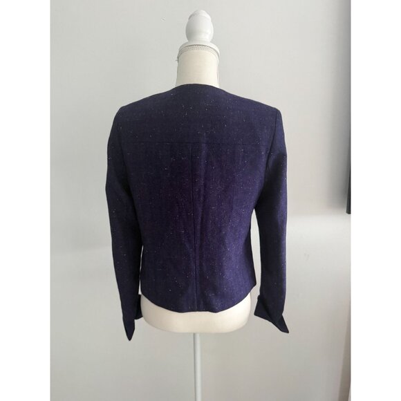 GAP Purple Covered Button Jacket Blazer Size 4 - Picture 7 of 8